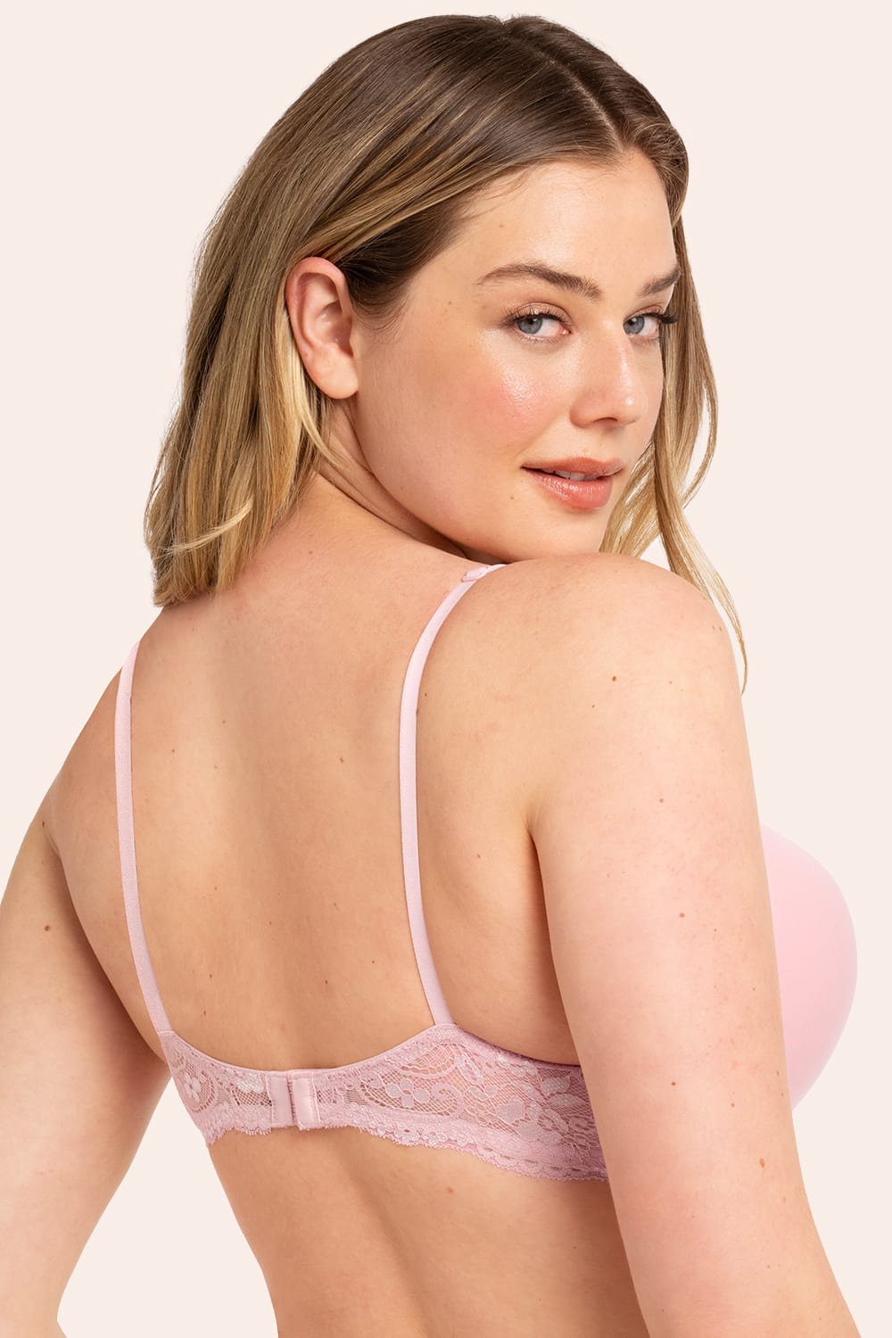 Add 2 Cup Sizes Push-Up Bra | Blushing Rose